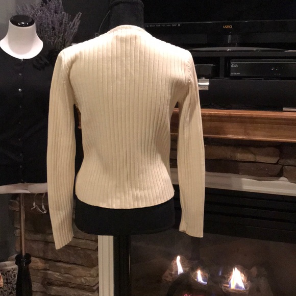 Lauren- Ralph Lauren rib knit, zip front sweater - Picture 4 of 5
